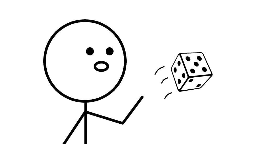 Throwing a dice