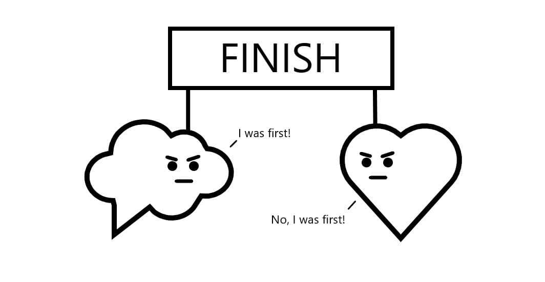 What comes first, thoughts or feelings